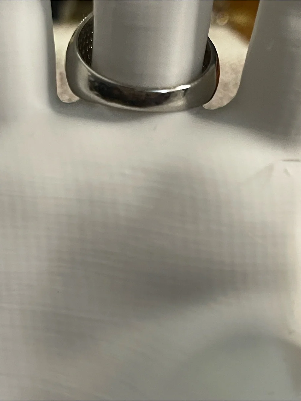 Men Iced out 925 Sterling Silver pinky Ring size 10, stamped